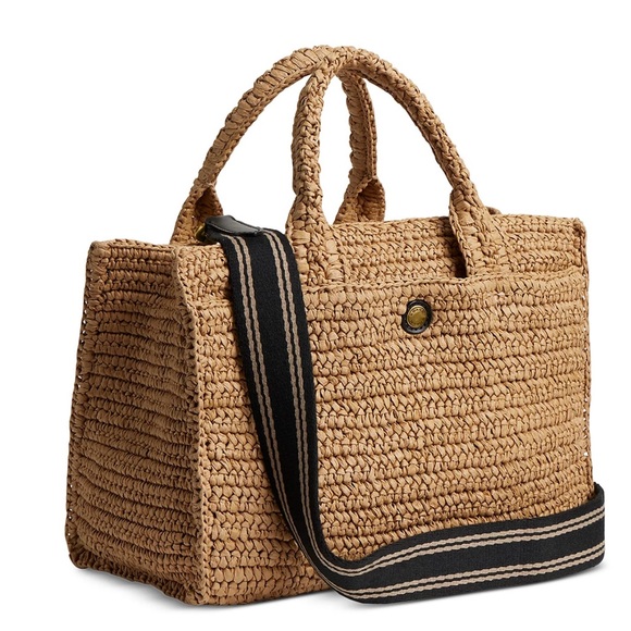 ❤️Coach Straw Cargo Tote 26 - Picture 4 of 11